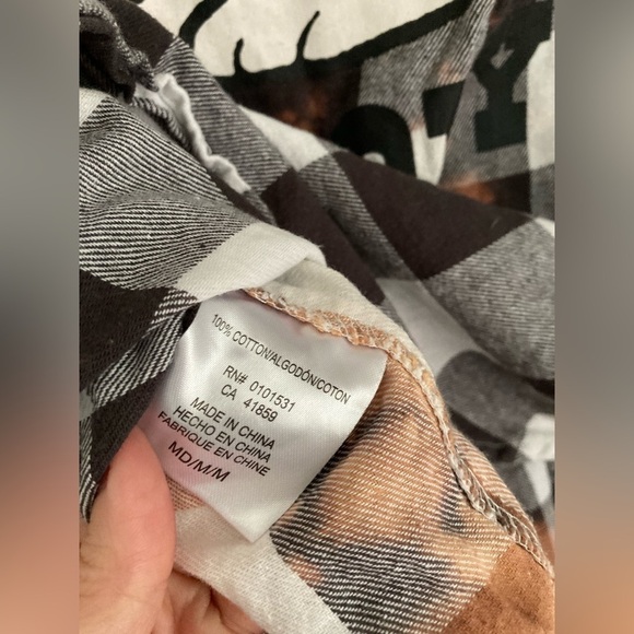 Peanuts Medium Bleach Splatter Button Up Long Sleeve Shirt 90’s Grunge Style - Picture 6 of 8